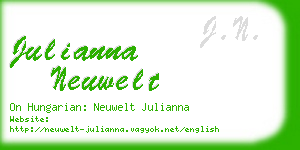 julianna neuwelt business card